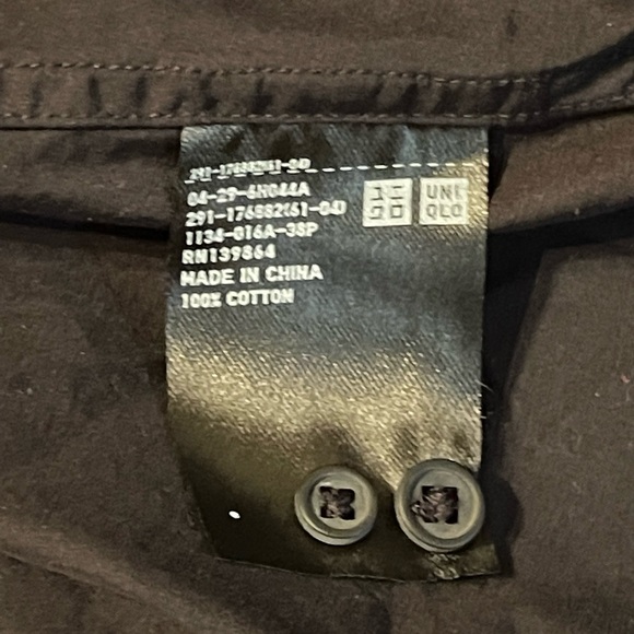 Uniqlo x Lemaire Long Sleeve Black Button Up Dress - Picture 6 of 6